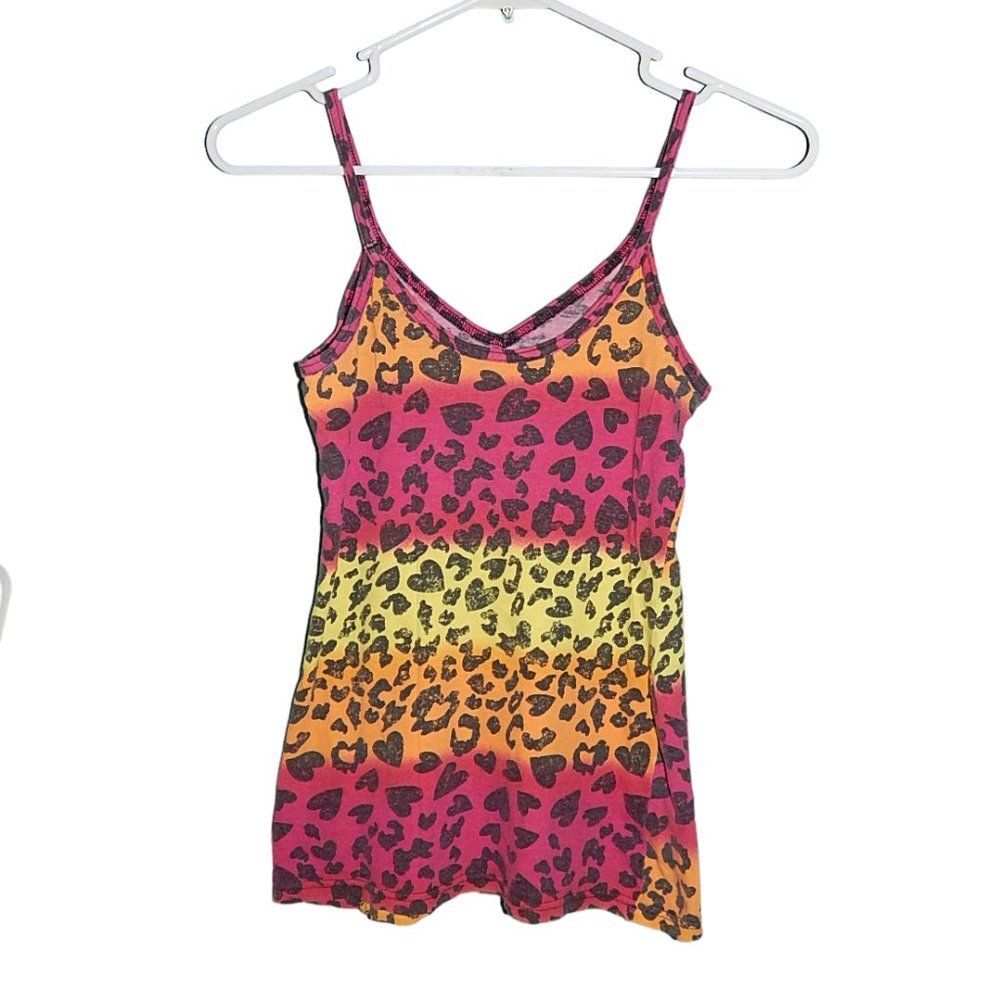No Boundaries Women’s Junior’s Small 3/5 Reversible Ombre Cotton Tank Top